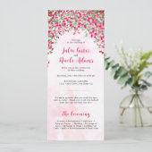 ピンクブーゲンビリア熱帯林ウェディングシャワー プログラム (スタンド正面)