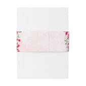 ピンクブーゲンビリア熱帯林ウェディングシャワー 招待状ベリーバンド (裏面例)