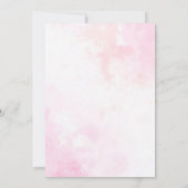 ピンクブーゲンビリア熱帯林ブライダルシャワー 招待状 (裏面)