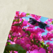 ピンクブーゲンビリア花ビーチタオル ビーチタオル (インサイチュ)