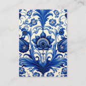 ピンクブーゲンビリーアブルータイルQRギフトレジストリ エンクロージャーカード (裏面)