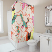 ピンクブーゲンビリーエッセンス シャワーカーテン (インサイチュ)