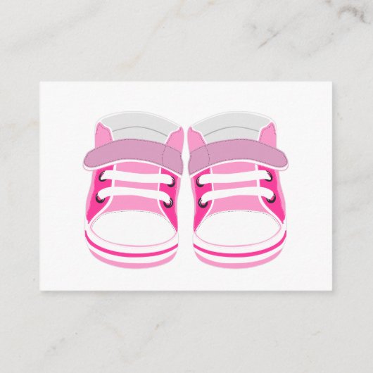 ピンクブース、ベビーシャワーRSVPエンクロージャカード エンクロージャーカード (裏面)