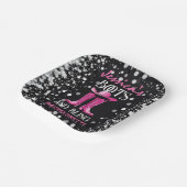 ピンクブーツときらきら光るバチェロレッテ ペーパープレート (傾斜あり)