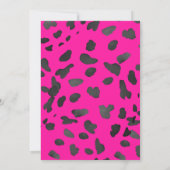 ピンクブーツアンドバブルウェスタンブライダルシャワー 招待状 (裏面)