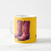 ピンクブーツマグカップ! コーヒーマグカップ (正面左)