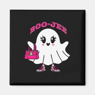 ピンクブー幽霊おもしろいハロウィーン マグネット