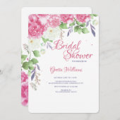 ピンクプオーニー招待状 招待状 (正面/裏面)