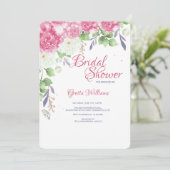 ピンクプオーニー招待状 招待状 (スタンド正面)