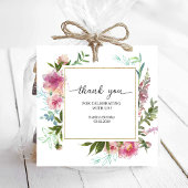 ピンクプオーニー誕生日 フェイバータグ