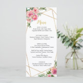 ピンクプオーニー誕生日 メニュー (スタンド正面)