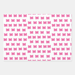 ピンクプッシフェミニストニットハット ラッピングペーパーシート