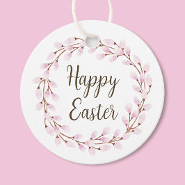 ピンクプッシーエレガントウィローハッピーイースター フェイバータグ