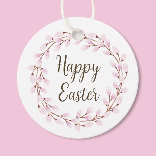 ピンクプッシーエレガントウィローハッピーイースター フェイバータグ