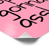 ピンクプットオンビッグガールパンティーワードことわざ ポスター (コーナー)