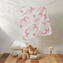 ピンクプテロダクティルベビーおもしろい子供部屋毛布