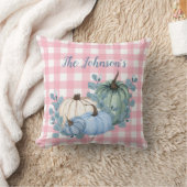 ピンクプライエレガントドフローラパンプキンコージー秋デコール クッション (ブランケット)