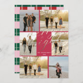 ピンクプライドと明るい金メリー箔 シーズンカード (正面/裏面)