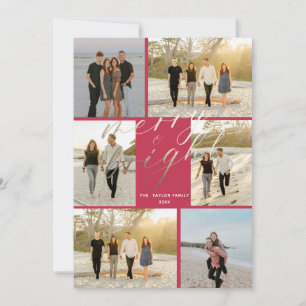 ピンクプライドと明るい金メリー箔 シーズンカード