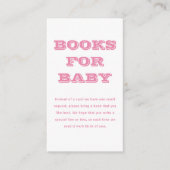 ピンクプライドベビー | 赤ちゃんシャワー エンクロージャーカード (正面)