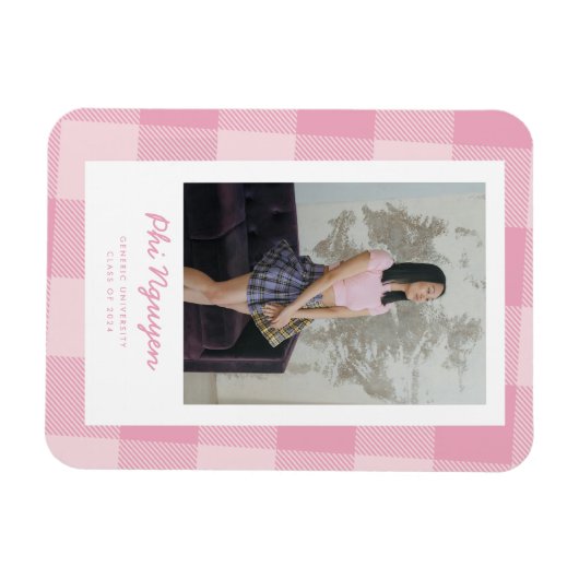 ピンクプライド卒業発表マグネット マグネット (横)