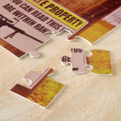 ピンクプライベートプロパティホース ジグソーパズル (側面)