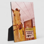 ピンクプライベートプロパティホース フォトプラーク (側面)