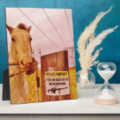 ピンクプライベートプロパティホース フォトプラーク (側面)