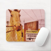 ピンクプライベートプロパティホース マウスパッド (マウス)