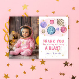 ピンクプラエッツ宇宙誕生会 サンキューカード