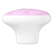 ピンクプラッシュグラムガールズベッドルームドレッサーパーソナライズされたズ セラミックノブ (側面)