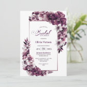 ピンクプラムフローラブライダルシャワー 招待状 (スタンド正面)