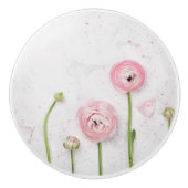 ピンクプリムバラセラミックノブ/プルセラミックノブ セラミックノブ (正面)