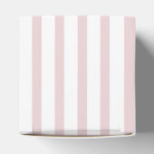 ピンクプリムローズパリジャンストライプブライダルシャワー フェイバーボックス (上部)