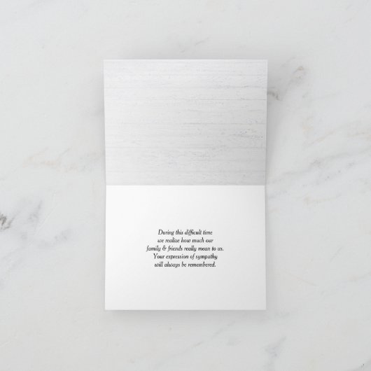 ピンクプリムローズフラワー悔やみや弔慰ありがとう サンキューカード (内部)