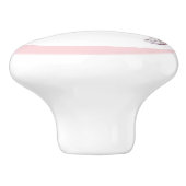 ピンクプリンセスのティアラ 陶器の取っ手 女の子らしい セラミックノブ (側面)