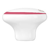 ピンクプリンセスのティアラ 陶器の取っ手 女の子らしい セラミックノブ (側面)