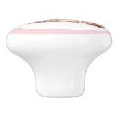 ピンクプリンセスのティアラ 陶器の取っ手 女の子らしい セラミックノブ (側面)