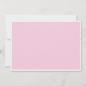 ピンクプリンセスをテーマにしたバースデーパーティ招待状 招待状 (裏面)