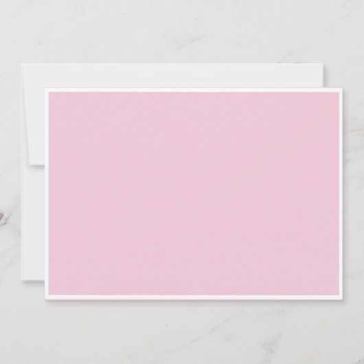 ピンクプリンセスをテーマにしたバースデーパーティ招待状 招待状 (裏面)