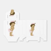 ピンクプリンセスアフリカ系アメリカ人ベビーガールシャワー フェイバーボックス (折り畳みなし)