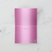 ピンクプリンセスウィンターワンダーランド感謝カード サンキューカード (内部)