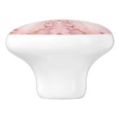 ピンクプリンセスガーリー陶器取っ手 セラミックノブ (側面)
