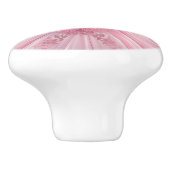 ピンクプリンセスガーリー陶器取っ手 セラミックノブ (側面)