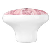 ピンクプリンセスガーリー陶器取っ手 セラミックノブ (側面)