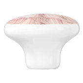ピンクプリンセスガーリー陶器取っ手 セラミックノブ (側面)