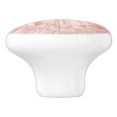 ピンクプリンセスガーリー陶器取っ手 セラミックノブ (側面)