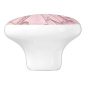 ピンクプリンセスガーリー陶器取っ手 セラミックノブ (側面)