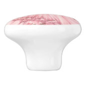 ピンクプリンセスガーリー陶器取っ手 セラミックノブ (側面)
