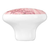 ピンクプリンセスガーリー陶器取っ手 セラミックノブ (側面)